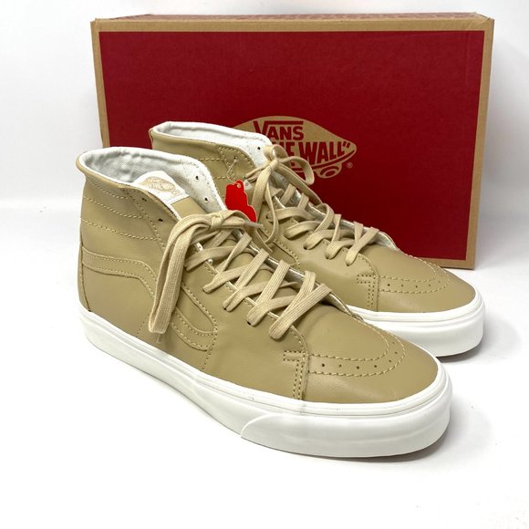 💖MEGA SALE💖Vans Sk8-Hi Tapered Soft Leather High Top Beige Men's VN0A4U162V1 - Picture 4 of 8